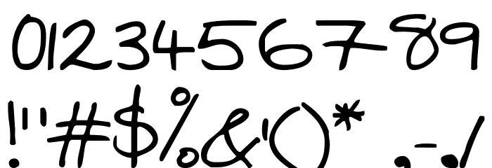Swanky and Moo Moo Font OTHER CHARS