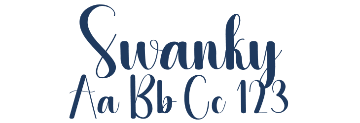 Swanky Font Preview
