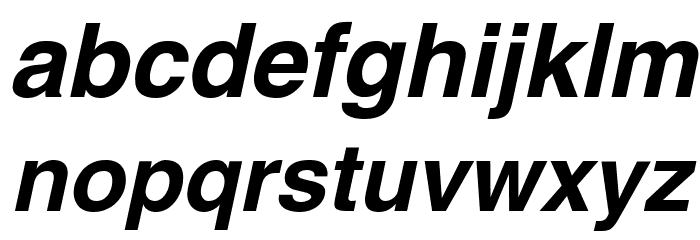 Swansea Bold Italic Font LOWERCASE