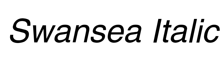 Swansea Italic Font