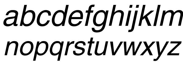 Swansea Italic Font LOWERCASE