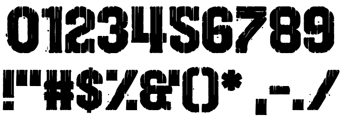 Swansong Font OTHER CHARS