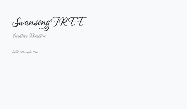 SwansongFREE Business Card