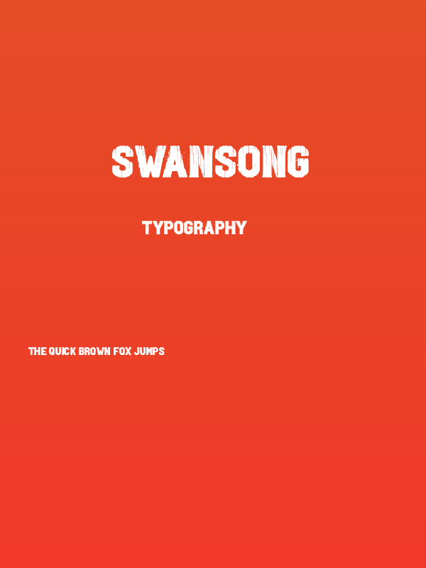 Swansong Poster