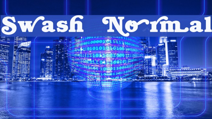 Swash Normal Font examples
