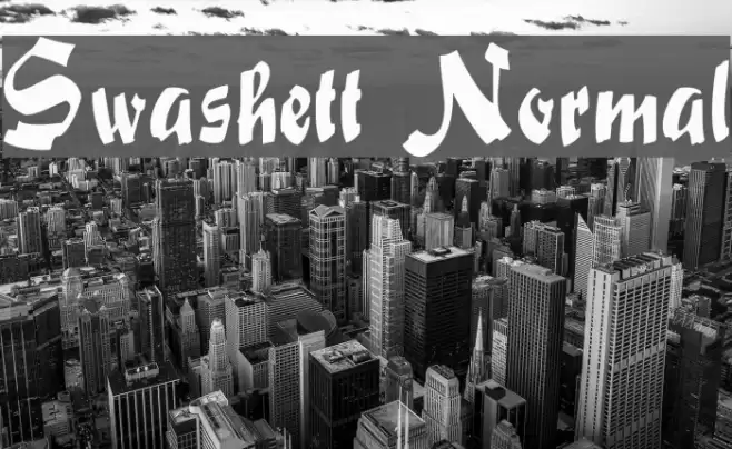Swashett Normal Font examples