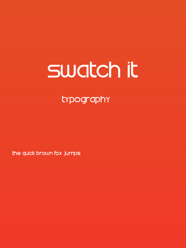 Swatch it Poster