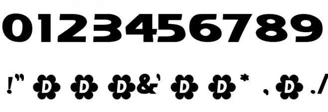 Sway Font OTHER CHARS