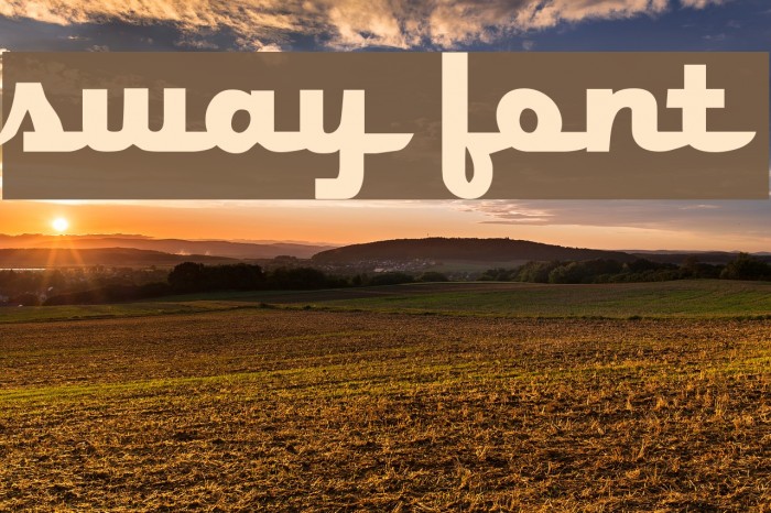Sway Font examples