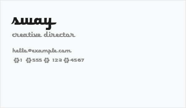 Sway Business Card