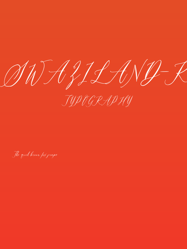 Swaziland-Regular Poster