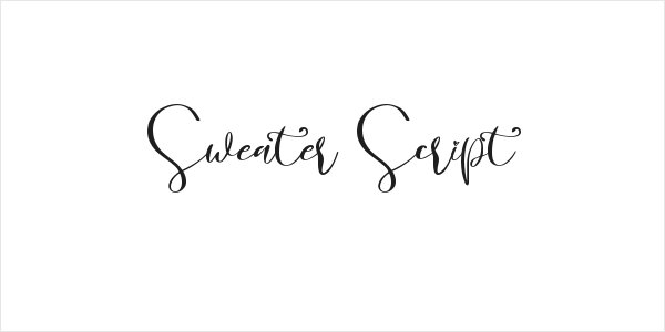 Sweater Script Logo