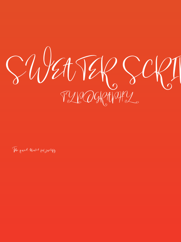 Sweater Script Poster