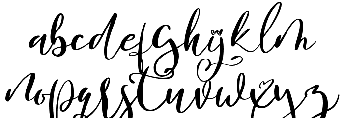Sweater Script Font LOWERCASE
