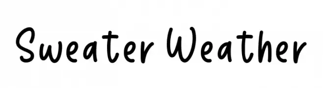 Sweater Weather  Fuentes Gratis Descargar