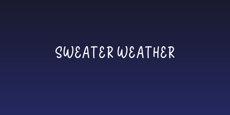 Sweater Weather Social Header
