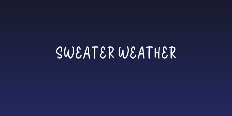 Sweater Weather Social Header