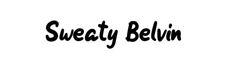Sweaty Belvin Font
