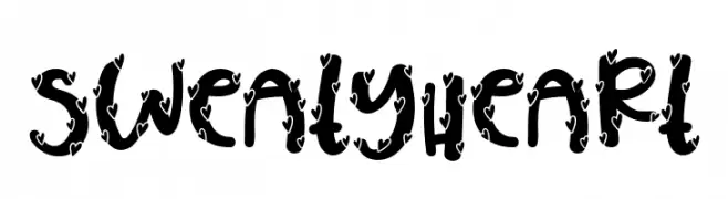 Sweaty Heart  Frei Schriftart Herunterladen
