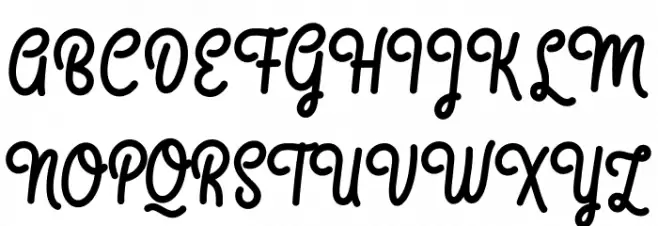 Sweaty フォント 大文字