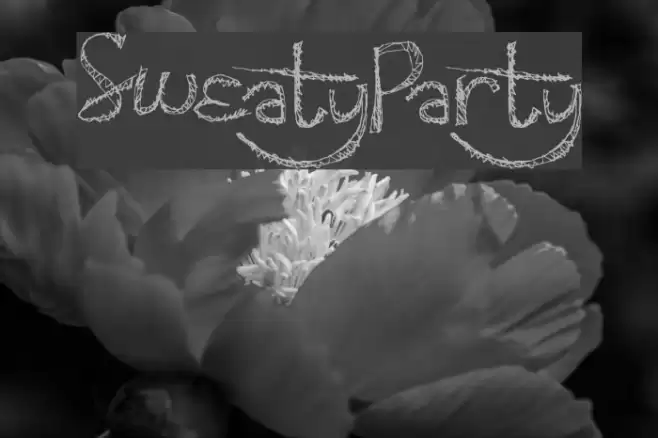 SweatyParty Font examples