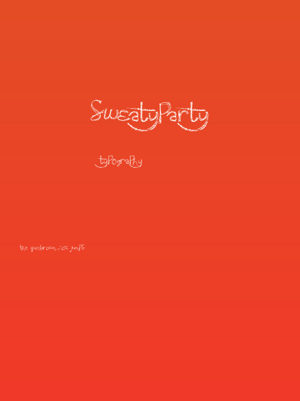 SweatyParty Poster