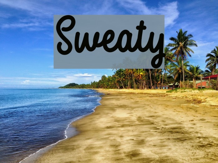 Sweaty Font examples