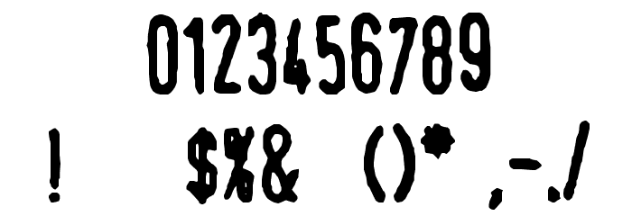 Swede-Trauma Font OTHER CHARS