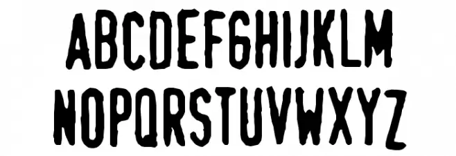 Swede-Trauma Schriftart Groß