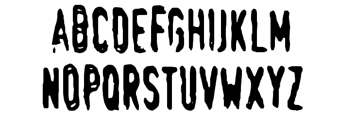 Swede-Trauma Font LOWERCASE