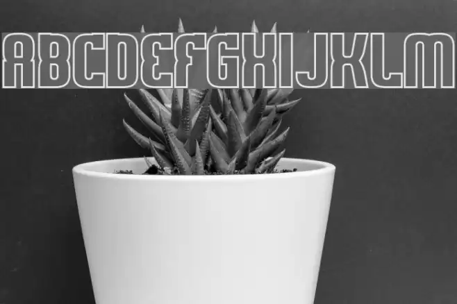 Sweden Funkis Outlined Font examples