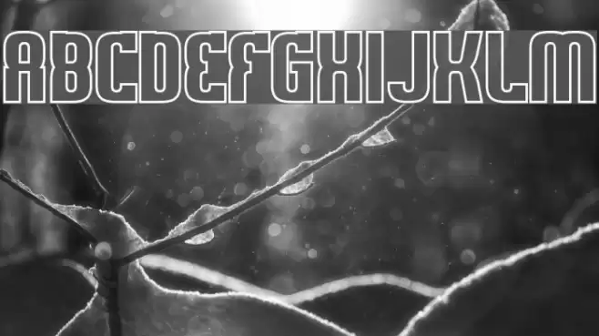 Sweden Funkis Outlined Font examples