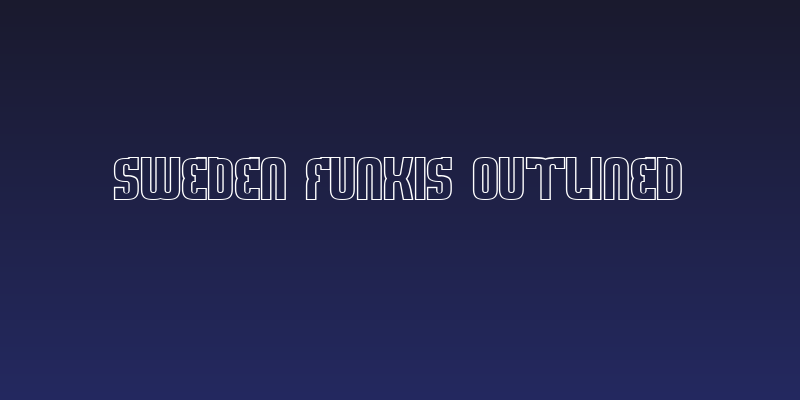 Sweden Funkis Outlined Social Header