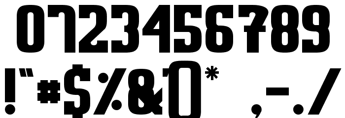 Sweden Funkis Regular Font OTHER CHARS