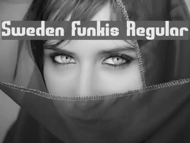Sweden Funkis Regular Font examples