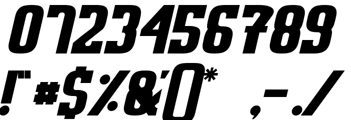 Sweden Funkis RegularOblique Font OTHER CHARS