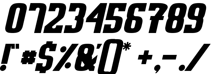 Sweden Funkis RegularOblique Font OTHER CHARS