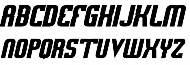 Sweden Funkis RegularOblique 字体 大写
