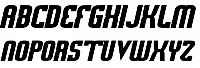 Sweden Funkis RegularOblique フォント 大文字