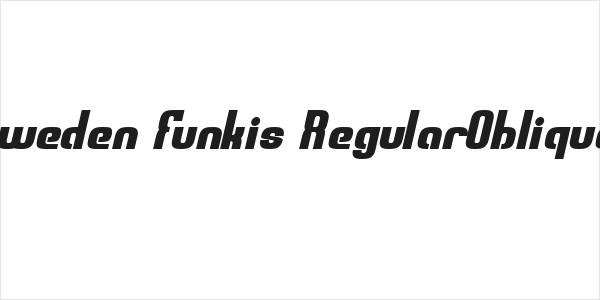 Sweden Funkis RegularOblique Logo