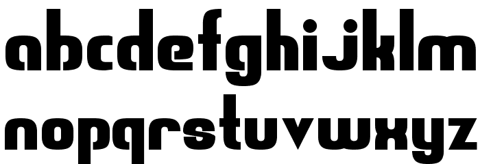 Sweden Funkis Regular Font LOWERCASE