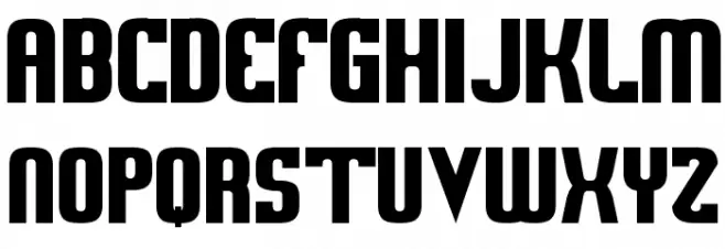 Sweden Funkis Straight Шрифта ВЕРХНИЙ