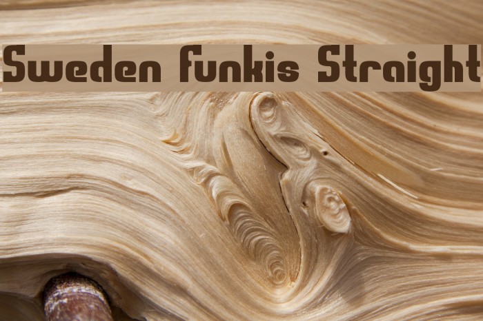 Sweden Funkis Straight Font examples