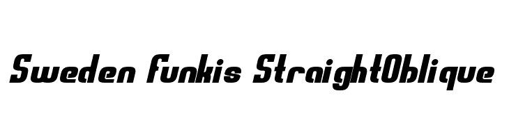 Sweden Funkis StraightOblique  免费字体下载