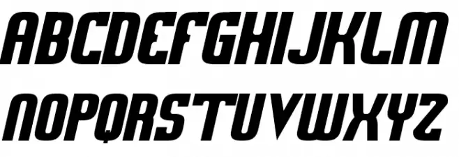 Sweden Funkis StraightOblique Polices MAJUSCULES