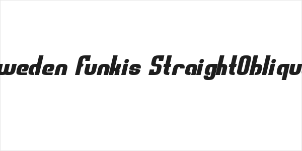 Sweden Funkis StraightOblique Logo