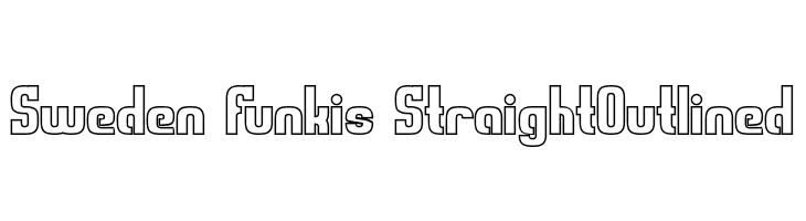 Sweden Funkis StraightOutlined  免费字体下载