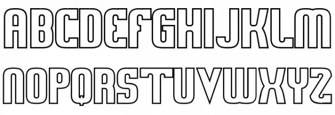 Sweden Funkis StraightOutlined Fuentes MAYÚSCULAS