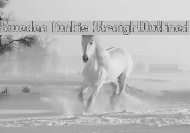 Sweden Funkis StraightOutlined Font examples