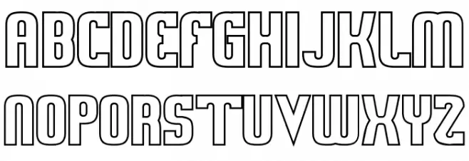 Sweden Funkis StraightOutlined Schriftart Groß